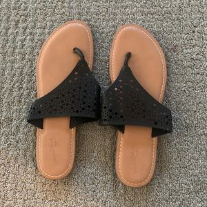 Black and Tan sandals